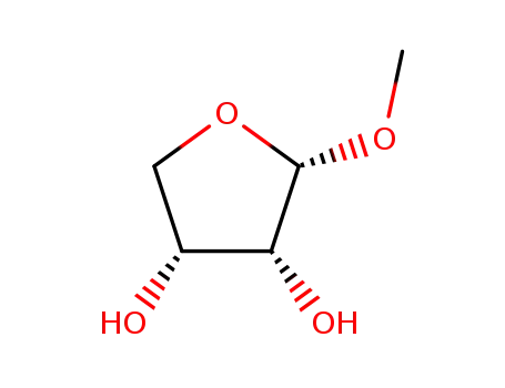 Molecular Structure of 52613-15-7 (methyl α-D-erythrofuranoside)
