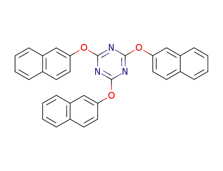 Molecular Structure of 4532-28-9 (1,3,5-Triazine, 2,4,6-tris(2-naphthalenyloxy)-)