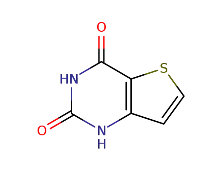 Molecular Structure of 16233-51-5 (1,3-Dihydrothiopheno[3,2-d]pyrimidine-2,4-dione)