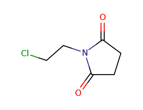 Molecular Structure of 41212-96-8 (1-(2-chloroethyl)pyrrolidine-2,5-dione)