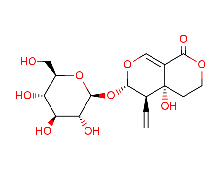 17388-39-5,Swertiamarine,1H,3H-Pyrano[3,4-c]pyran-1-one,5-ethenyl-6-(b-D-glucopyranosyloxy)-4,4a,5,6-tetrahydro-4a-hydroxy-,[4aR-(4aa,5b,6a)]-;Swertiamarin (6CI,7CI,8CI);Swertiamaroside;swertiamarin;