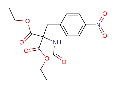 Molecular Structure of 6265-86-7 (diethyl (formylamino)(4-nitrobenzyl)propanedioate)