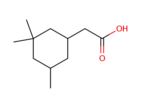 Molecular Structure of 3213-73-8 (3,3,5-trimethylcyclohexaneacetic acid)