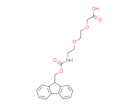 166108-71-0,[2-[2-(Fmoc-amino)ethoxy]ethoxy]acetic acid,2,7,10-Trioxa-4-azadodecan-12-oicacid, 1-(9H-fluoren-9-yl)-3-oxo- (9CI);8-(9-Fluorenylmethoxycarbonylamino)-3,6-dioxaoctanoicacid;