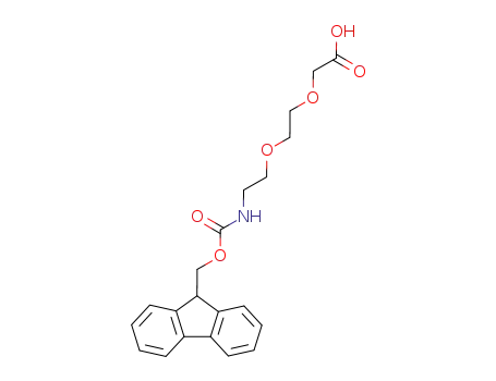 Molecular Structure of 166108-71-0 ([2-[2-(Fmoc-amino)ethoxy]ethoxy]acetic acid)