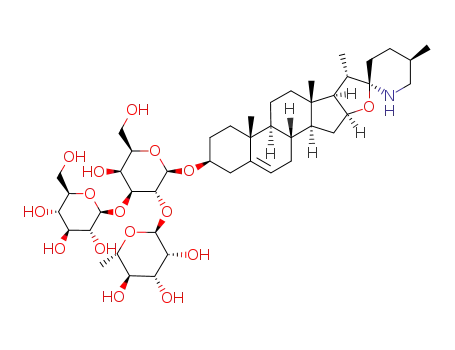 2-[2-[3,5-Dihydroxy-2-(hydroxymethyl)-6-(5',7,9,13-tetramethylspiro[5-oxapentacyclo[10.8.0.02,9.04,8.013,18]icos-18-ene-6,2'-piperidine]-16-yl)oxyoxan-4-yl]oxy-4,5-dihydroxy-6-(hydroxymethyl)oxan-3-yl]oxy-6-methyloxane-3,4,5-triol