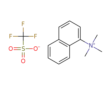 Molecular Structure of 1351445-39-0 (N,N,N-trimethyl-1-naphthalenaminium trifluoromethanesulfonate)