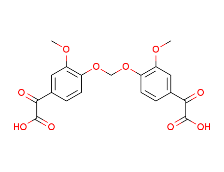 2-[3-methoxy-4-[(2-methoxy-4-oxalo-phenoxy)methoxy]phenyl]-2-oxo-acetic acid cas  5446-97-9