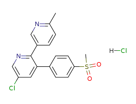 Molecular Structure of 202409-40-3 (etoricoxib hydrochloride)