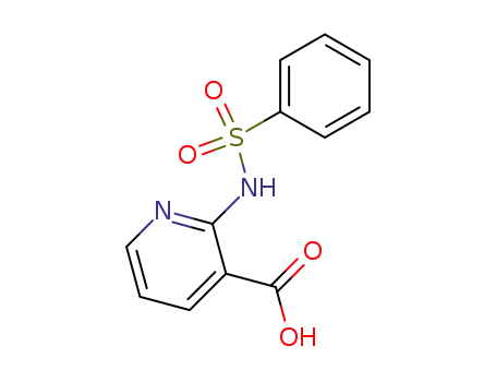 Molecular Structure of 861045-11-6 (2-benzenesulfonylamino-nicotinic acid)