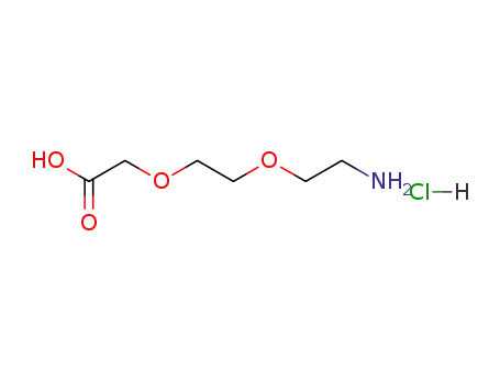 Molecular Structure of 134979-01-4 (2-(2-(2-Aminoethoxy)ethoxy)acetic acid hydrochloride)