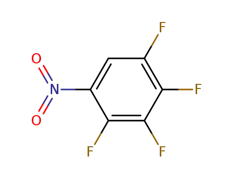 Molecular Structure of 5580-79-0 (2,3,4,5-Tetrafluoronitrobenzene)