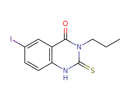 4(1H) - Quinazolinone, 2, 3- dihydro- 6- iodo- 3- propyl- 2- thioxo-