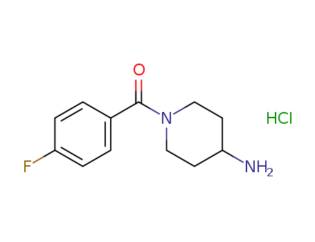 Molecular Structure of 139679-50-8 ((4-AMINO-PIPERIDIN-1-YL)-(4-FLUORO-PHENYL)-METHANONE HYDROCHLORIDE)