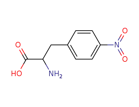 Molecular Structure of 2922-40-9 (P-NITRO-DL-PHENYLALANINE)