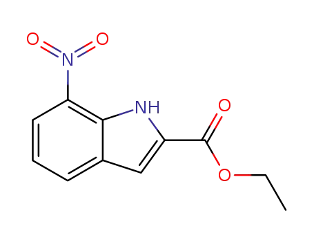 Molecular Structure of 6960-46-9 (Ethyl 7-nitroindole-2-carboxylate)