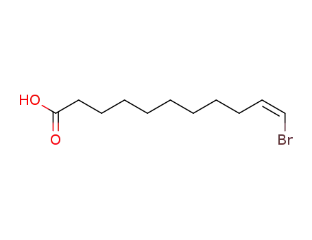 Molecular Structure of 100399-51-7 (11-Bromo-10-undecenoic acid)