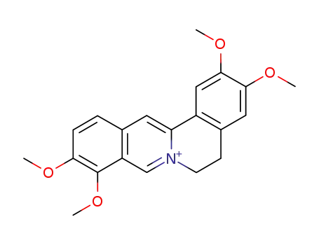 Molecular Structure of 3486-67-7 (Palmatine)