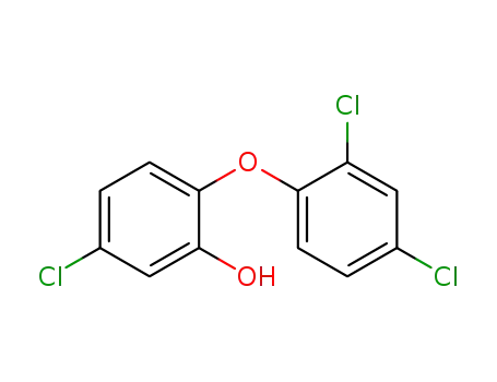 Molecular Structure of 88032-08-0 (5-chloro-2-(2,4-dichlorophenoxy)phenol)