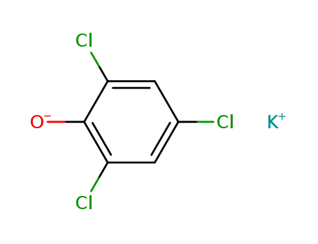 Molecular Structure of 2591-21-1 (potassium 2,4,6-trichlorophenolate)