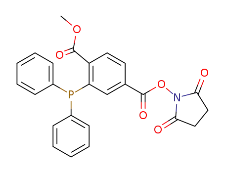 Benzoic acid,
4-[[(2,5-dioxo-1-pyrrolidinyl)oxy]carbonyl]-2-(diphenylphosphino)-,
methyl ester