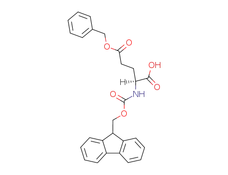 Molecular Structure of 123639-61-2 (Fmoc-L-glutamic acid-gamma-benzyl ester)