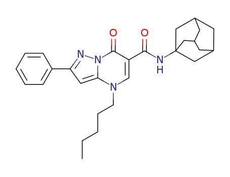 Pyrazolo[1,5-a]pyrimidine-6-carboxamide, 4,7-dihydro-7-oxo-4-pentyl-2-phenyl-N-tricyclo[3.3.1.13,7]dec-1-yl-