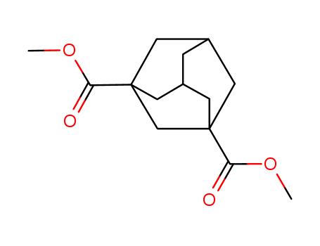 1459-95-6,Dimethyl 1,3-adamantanedicarboxylate,1,3-Adamantanedicarboxylicacid, dimethyl ester (6CI,7CI,8CI);Tricyclo[3.3.1.13,7]decane-1,3-dicarboxylicacid, dimethyl ester (9CI);Tricyclo[3.3.1.13,7]decane-1,3-dicarboxylicacid, 1,3-dimethyl ester;NSC 632548;