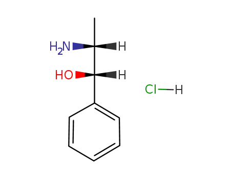 Molecular Structure of 154-41-6 (DL-Norephedrine hydrochloride)