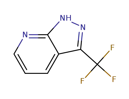 Molecular Structure of 956010-87-0 (3-(Trifluoromethyl)-1H-pyrazolo[3,4-b]pyridine)