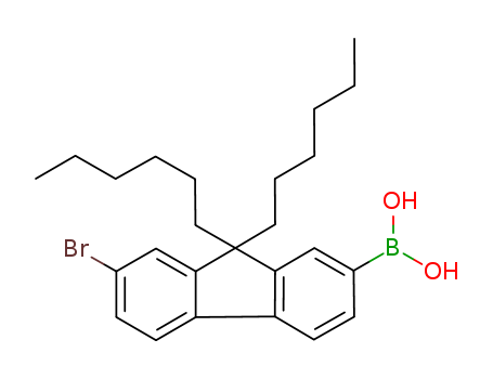 7-bromo-9,9-dihexylfluoren-2-yl-boronic acid