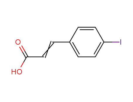 Molecular Structure of 34633-09-5 (4-IODOCINNAMIC ACID)