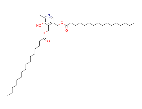 Hexadecanoic acid,[3-hydroxy-2-methyl-5-[[(1-oxohexadecyl)oxy]methyl]-4-pyridinyl]methyl ester(635-38-1)