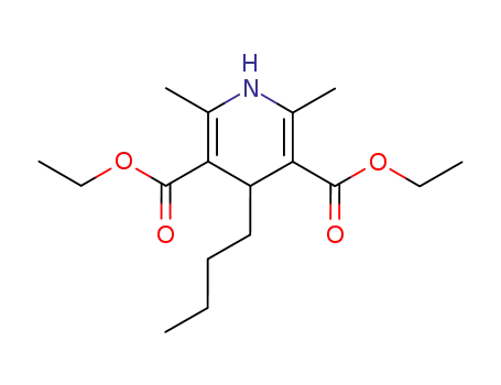 Molecular Structure of 94266-06-5 (diethyl 4-butyl-1,4-dihydro-2,6-dimethylpyridine-3,5-dicarboxylate)