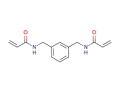 Molecular Structure of 2842-63-9 (m-Xylenebisacrylamide)