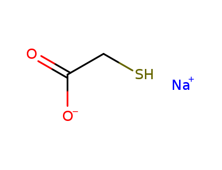 367-51-1,Sodium thioglycolate,Sodium 2-mercaptoethanoate;Sodium 2-sulfanylacetate;Sodium mercaptoacetate;Thioglycolic acid sodium salt;Aceticacid, mercapto-, monosodium salt (8CI,9CI);Mercaptoacetic acidsodium salt;