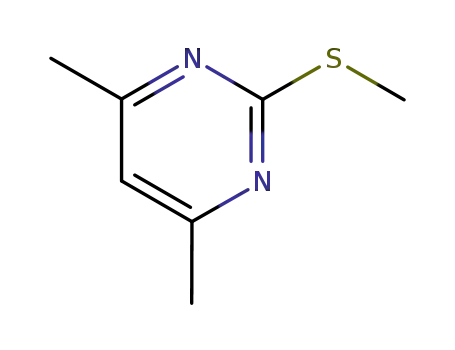 Molecular Structure of 14001-64-0 (4,6-Dimethyl-2-methylmercapyrimidine)