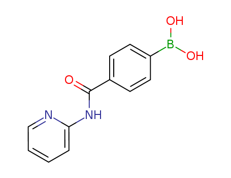 850568-25-1,4-(PYRIDIN-2-YL)AMINOCARBONYLPHENYLBORONIC ACID,Boronicacid, [4-[(2-pyridinylamino)carbonyl]phenyl]- (9CI);[4-[(Pyridin-2-yl)carbamoyl]phenyl]boronic acid;[4-(2-Pyridylcarbamoyl)phenyl]boronic acid;