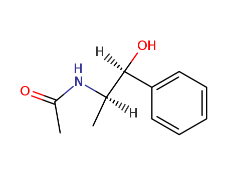 Molecular Structure of 126188-15-6 (Acetamide, N-[(1R,2S)-2-hydroxy-1-methyl-2-phenylethyl]-)