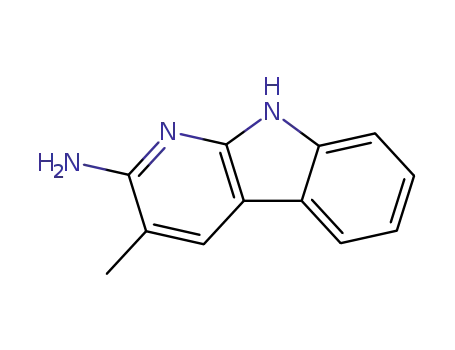 Molecular Structure of 68006-83-7 (2-AMINO-3-METHYL-9H-PYRIDO[2,3-B]INDOLE)