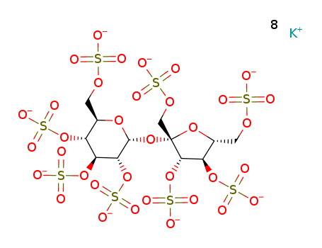 a-D-Glucopyranoside,1,3,4,6-tetra-O-sulfo-b-D-fructofuranosyl, tetrakis(hydrogen sulfate), potassium salt (9CI)