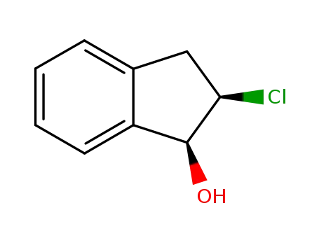 Molecular Structure of 19598-01-7 ((1R,2S)-2-CHLORO-INDAN-1-OL)