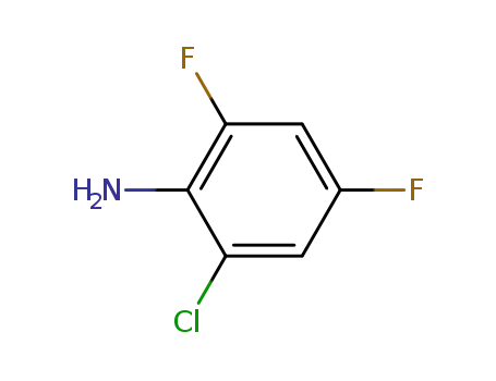 Molecular Structure of 36556-56-6 (2-Chloro-4,6-difluoroaniline)