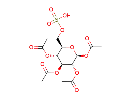 <i>O</i><sup>1</sup>,<i>O</i><sup>2</sup>,<i>O</i><sup>3</sup>,<i>O</i><sup>4</sup>-Tetraacetyl-<i>O</i><sup>6</sup>-sulfo-β-D-glucopyranose