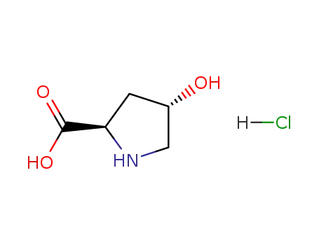 Molecular Structure of 142347-81-7 (TRANS-4-HYDROXY-D-PROLINE HYDROCHLORIDE)