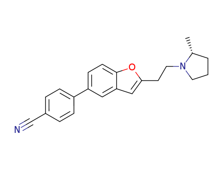 Benzonitrile, 4-[2-[2-[(2R)-2-methyl-1-pyrrolidinyl]ethyl]-5-benzofuranyl]-