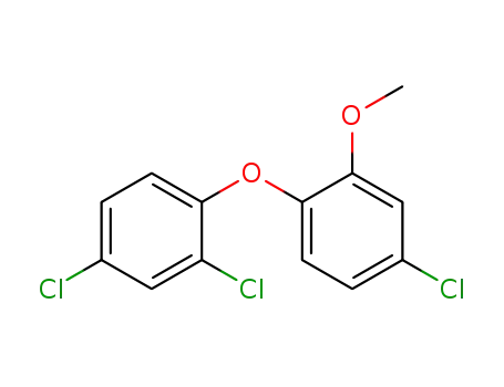 Molecular Structure of 4640-01-1 (TRICLOSAN METHYL ETHER)