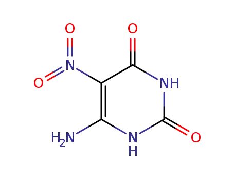 Molecular Structure of 3346-22-3 (6-AMINO-5-NITROURACIL)