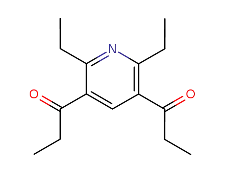 Molecular Structure of 95652-42-9 (1-Propanone, 1,1'-(2,6-diethyl-3,5-pyridinediyl)bis-)
