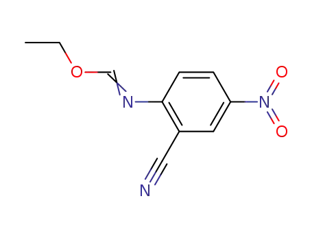 Molecular Structure of 22363-16-2 (ethyl N-(2-cyano-4-nitrophenyl)formimidate)